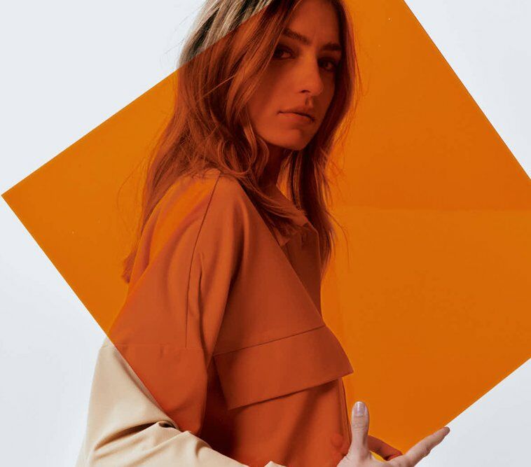 beige blouse